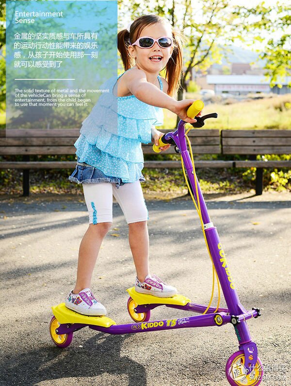 什么值得买，帅克TRIKKE T5儿童三轮运动滑板车开箱测评